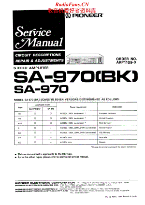 Pioneer-SA-970-Service-Manual电路原理图.pdf