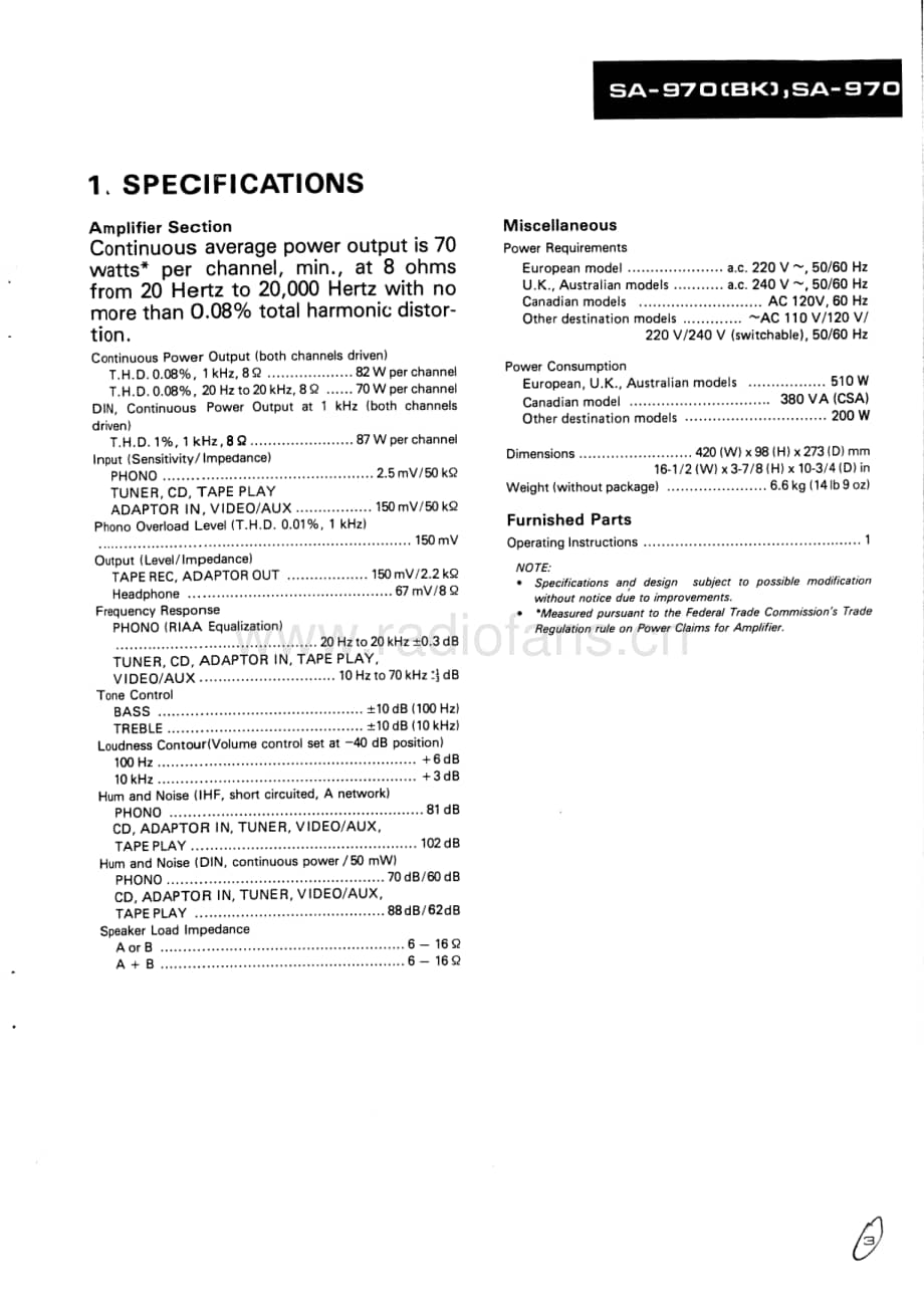 Pioneer-SA-970-Service-Manual电路原理图.pdf_第3页