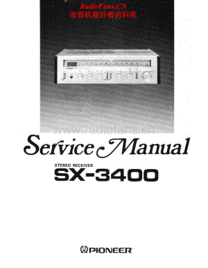 Pioneer-SX-3400-Service-Manual电路原理图.pdf