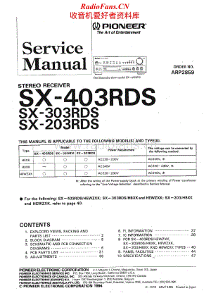 Pioneer-SX-203RDS-Service-Manual电路原理图.pdf