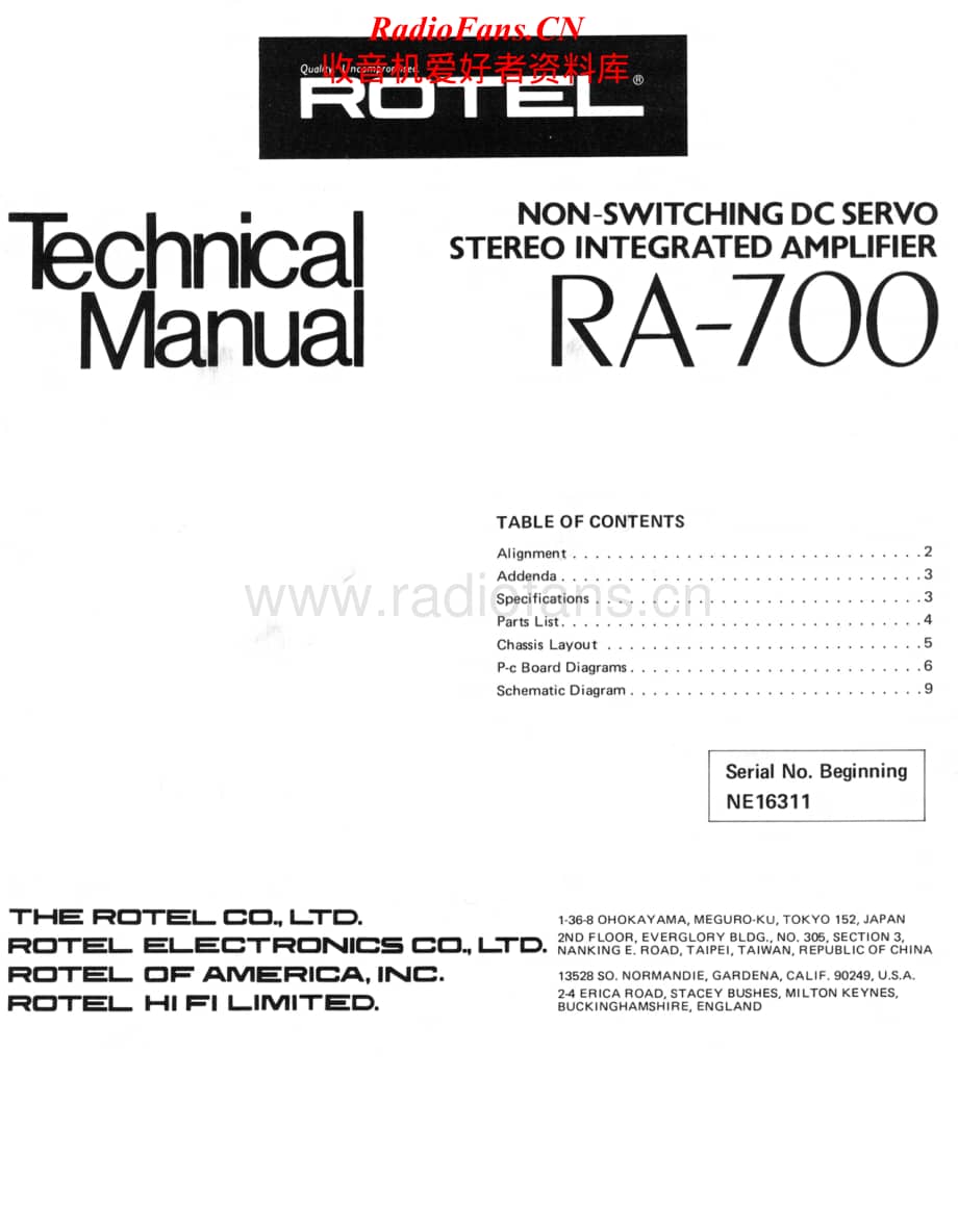 Rotel-RA-700-Service-Manual电路原理图.pdf_第1页