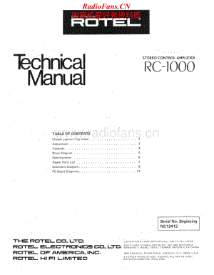 Rotel-RC-1000-Service-Manual电路原理图.pdf