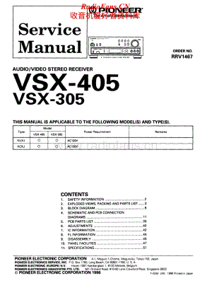 Pioneer-VSX-305-Service-Manual电路原理图.pdf