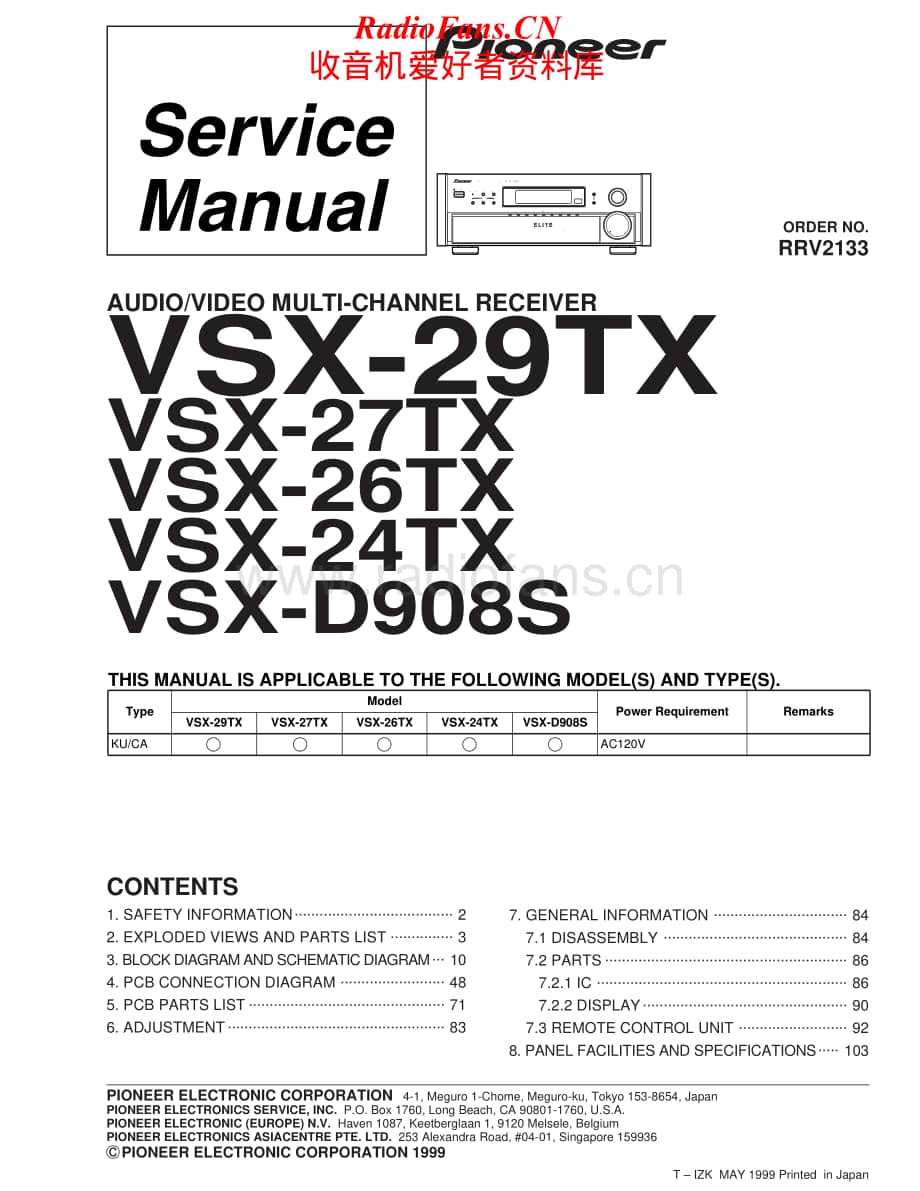 Pioneer-VSX-29TX-Service-Manual电路原理图.pdf_第1页