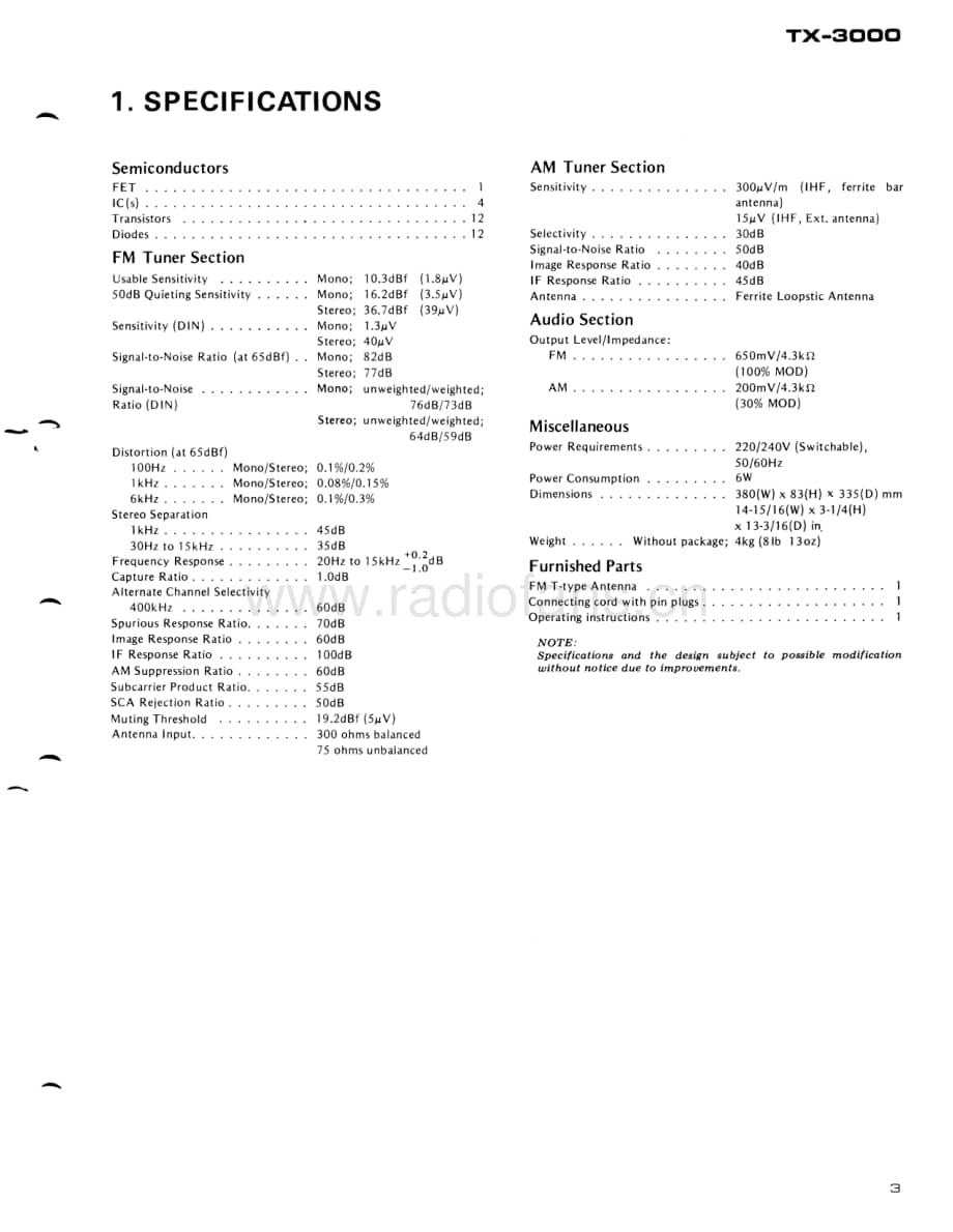 Pioneer-TX-3000-Service-Manual电路原理图.pdf_第3页
