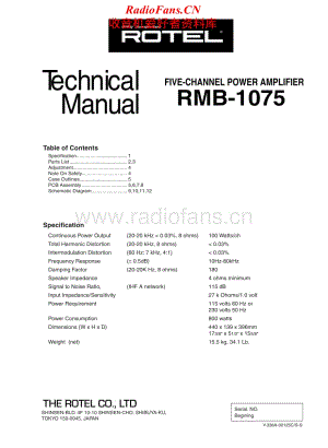 Rotel-RMB-1075-Service-Manual电路原理图.pdf