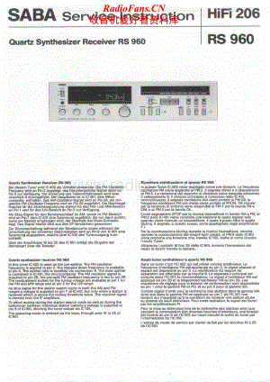 Saba-RS960-Service-Manual电路原理图.pdf