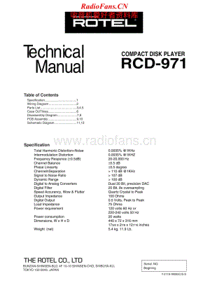 Rotel-RCD-971-Service-Manual电路原理图.pdf
