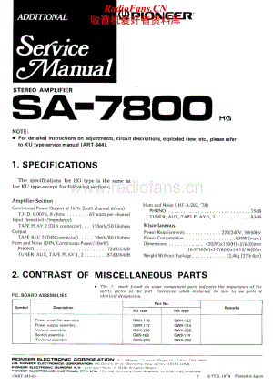 Pioneer-SA-7800-Service-Manual电路原理图.pdf