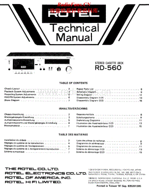 Rotel-RD-560-Service-Manual电路原理图.pdf