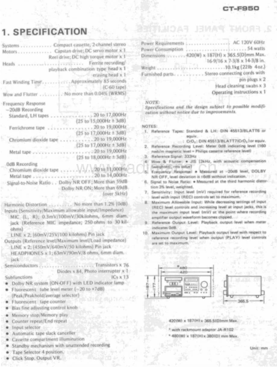 Pioneer-CTF-950-Service-Manual电路原理图.pdf_第3页