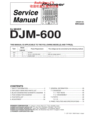 Pioneer-DJM-600-Service-Manual电路原理图.pdf