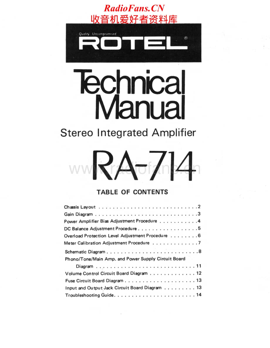 Rotel-RA-714-Service-Manual电路原理图.pdf_第1页