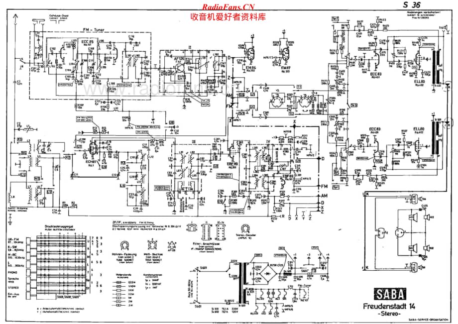 Saba-Freudenstadt-14-Schematic电路原理图.pdf_第1页