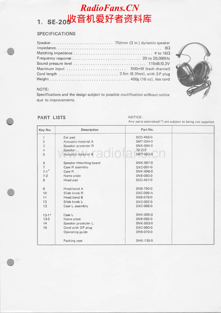 Pioneer-SE205-SE405-Service-Manual电路原理图.pdf_第2页