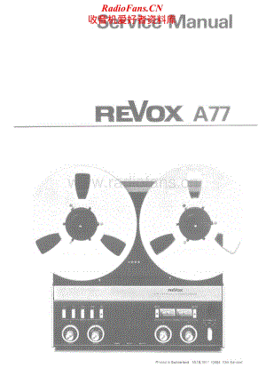 Revox-A-77-Service-Manual-2电路原理图.pdf