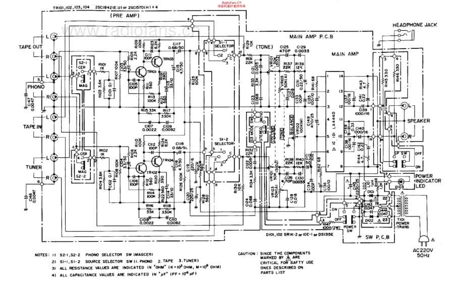 Realistic-SA-102-Schematic电路原理图.pdf_第1页
