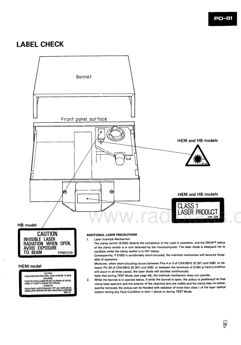 Pioneer-PD-91-Service-Manual电路原理图.pdf_第3页