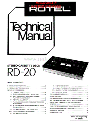 Rotel-RD-20-Service-Manual电路原理图.pdf
