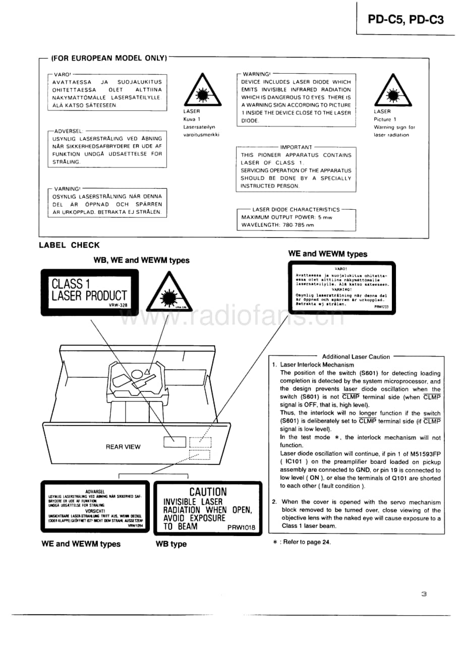 Pioneer-PD-C3-Service-Manual电路原理图.pdf_第3页