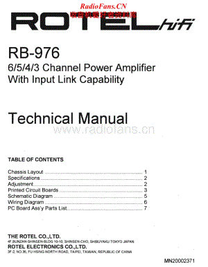 Rotel-RB-976-Service-Manual电路原理图.pdf