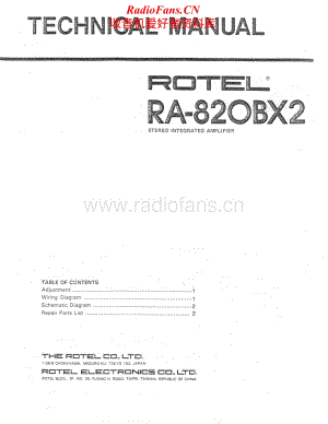 Rotel-RA-820BX2-Service-Manual电路原理图.pdf