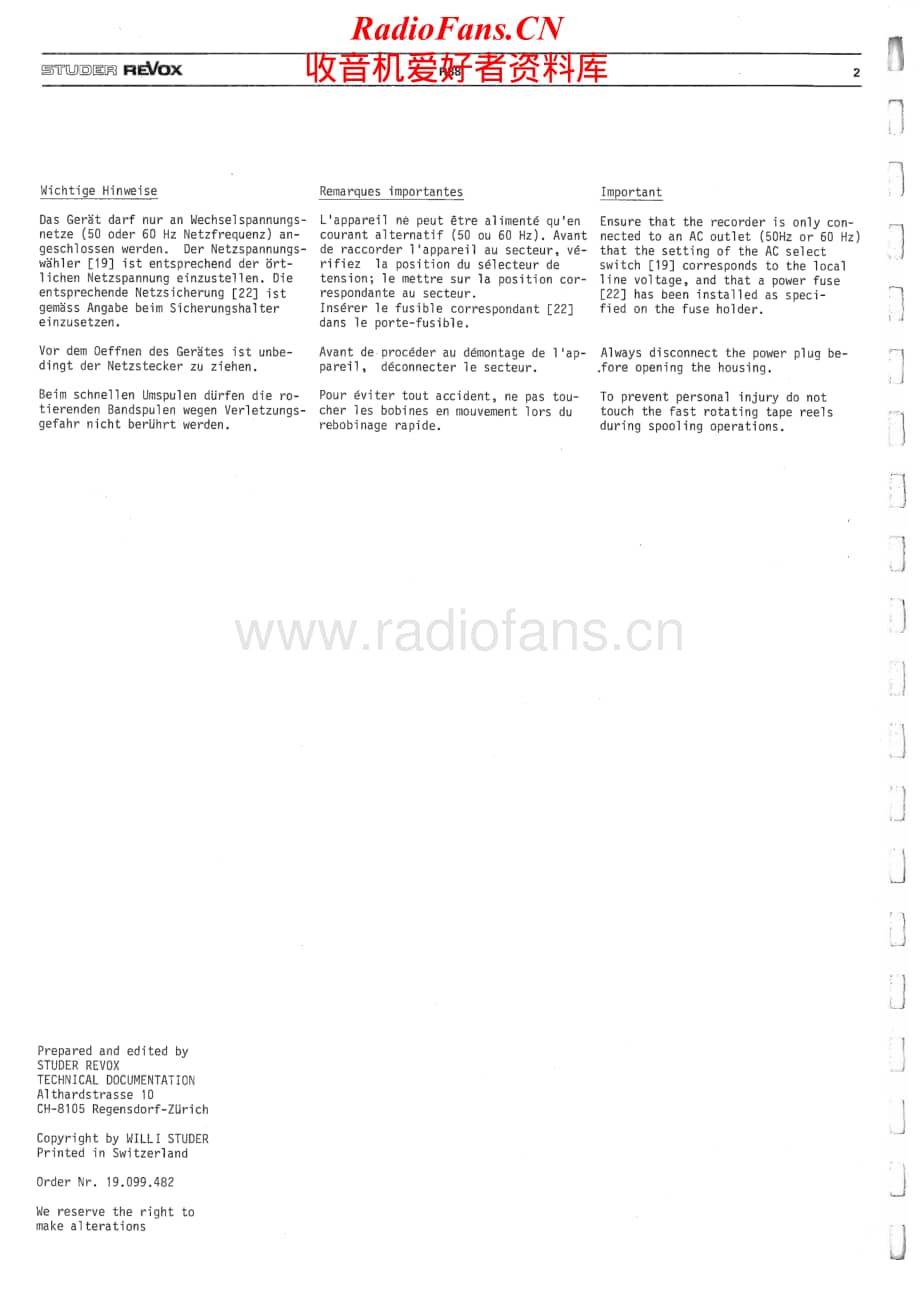 Revox-R-88-Service-Manual电路原理图.pdf_第2页
