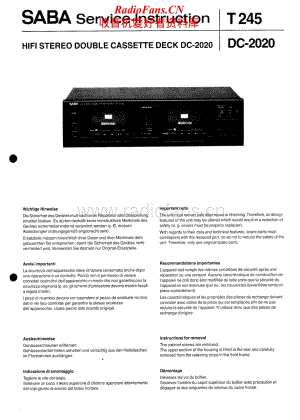 Saba-DC2020-Service-Manual电路原理图.pdf