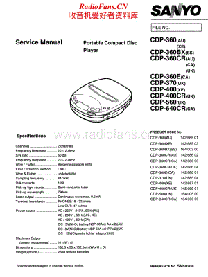 Sanyo-CDP-370-Service-Manual电路原理图.pdf