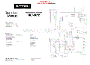 Rotel-RC-972-Service-Manual电路原理图.pdf
