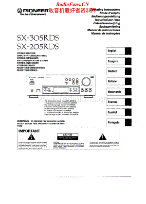 Pioneer-SX-205RDS-Service-Manual电路原理图.pdf