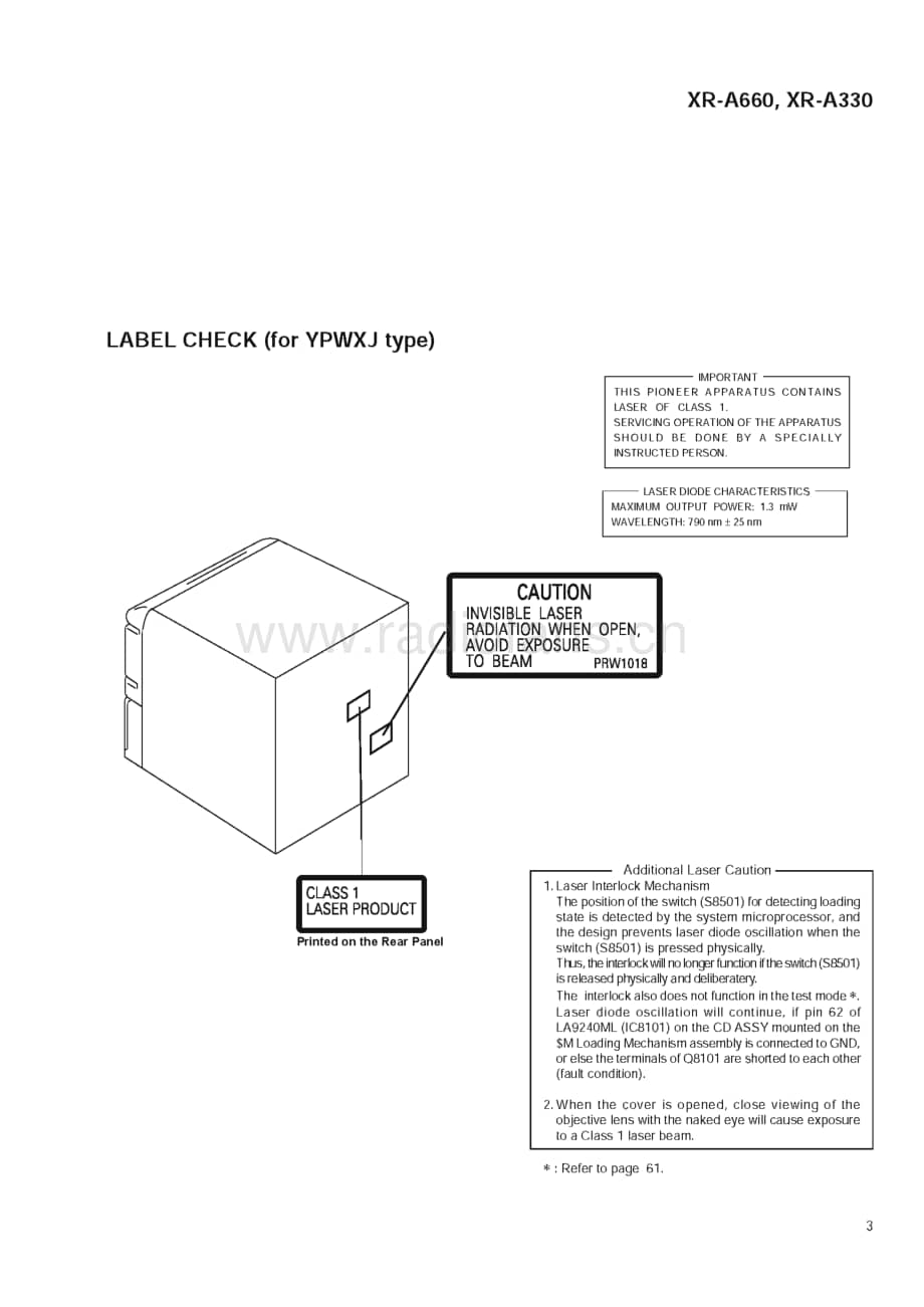 Pioneer-XR-A660-Service-Manual电路原理图.pdf_第3页