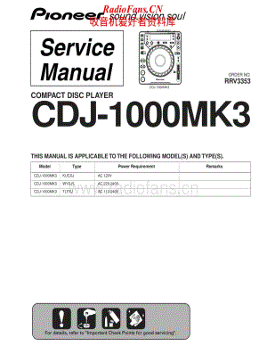 Pioneer-CDJ-1000-Mk3-Service-Manual电路原理图.pdf
