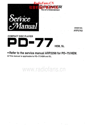 Pioneer-PD-77-Service-Manual电路原理图.pdf
