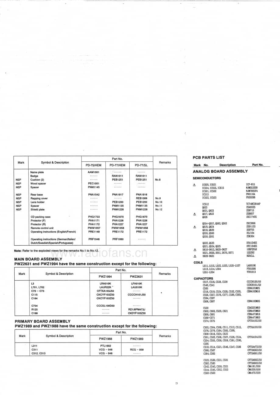 Pioneer-PD-77-Service-Manual电路原理图.pdf_第3页