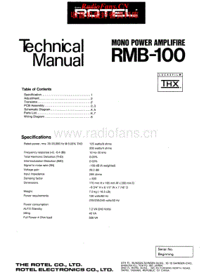 Rotel-RMB-100-Service-Manual电路原理图.pdf