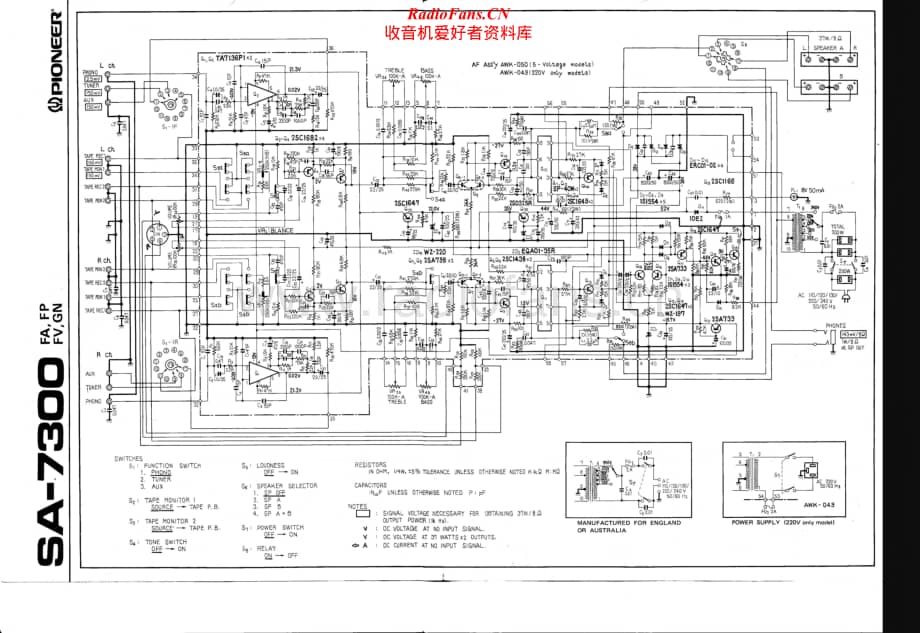 Pioneer-SA-7300-Schematic电路原理图.pdf_第1页