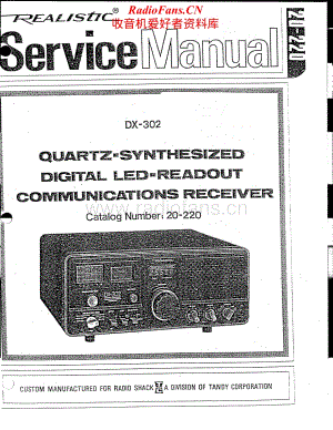 Realistic-DX-302-Service-ManuaL电路原理图.pdf