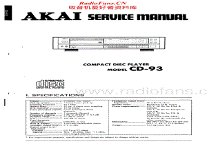 Akai-CD93-cd-sm维修电路原理图.pdf