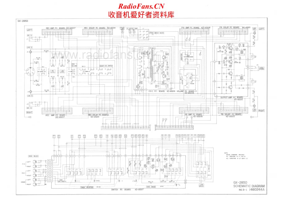 Akai-GX285D-tape-sch维修电路原理图.pdf_第1页