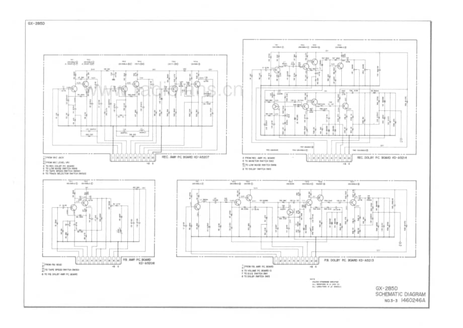 Akai-GX285D-tape-sch维修电路原理图.pdf_第3页