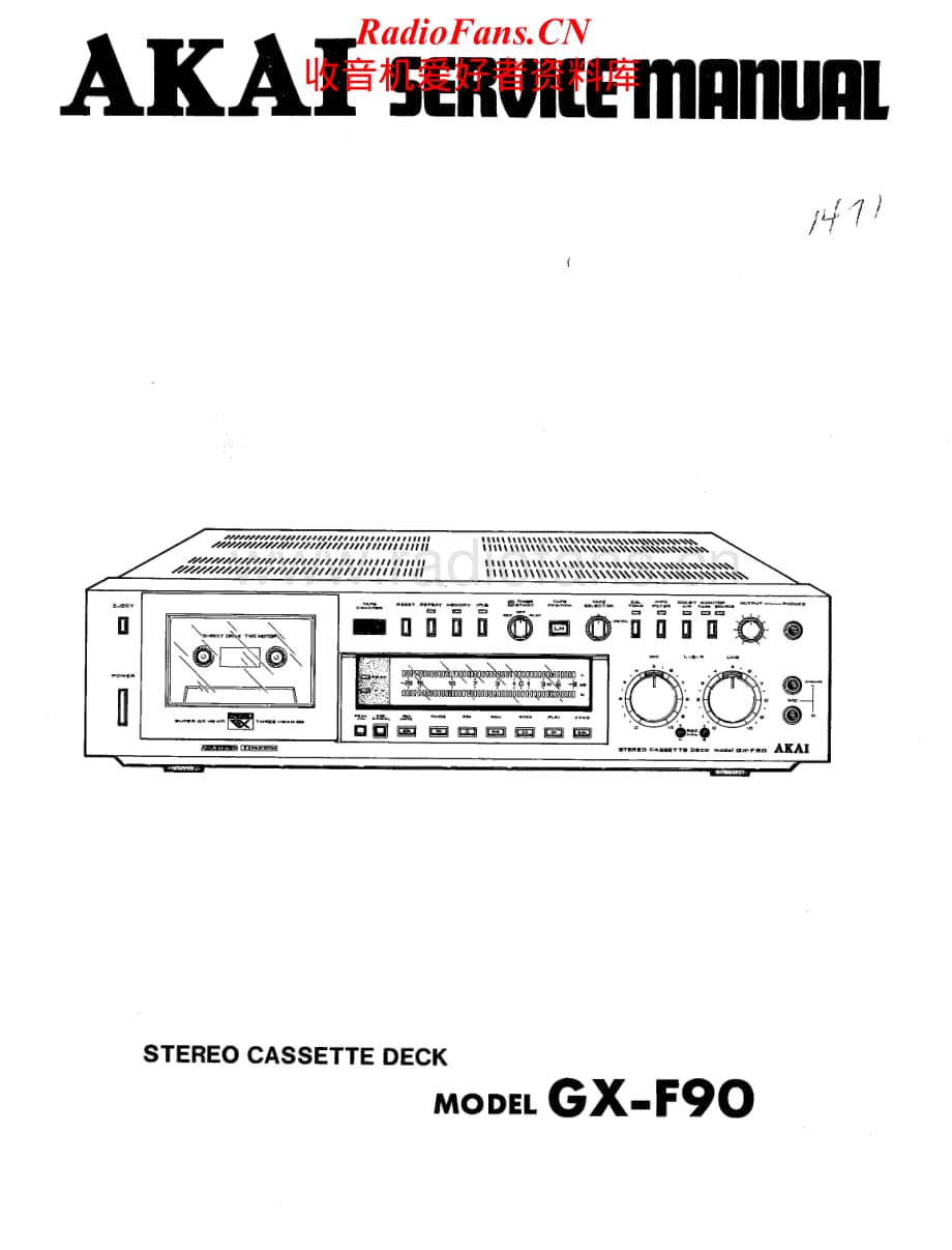 Akai-GXF90-tape-sm维修电路原理图.pdf_第1页