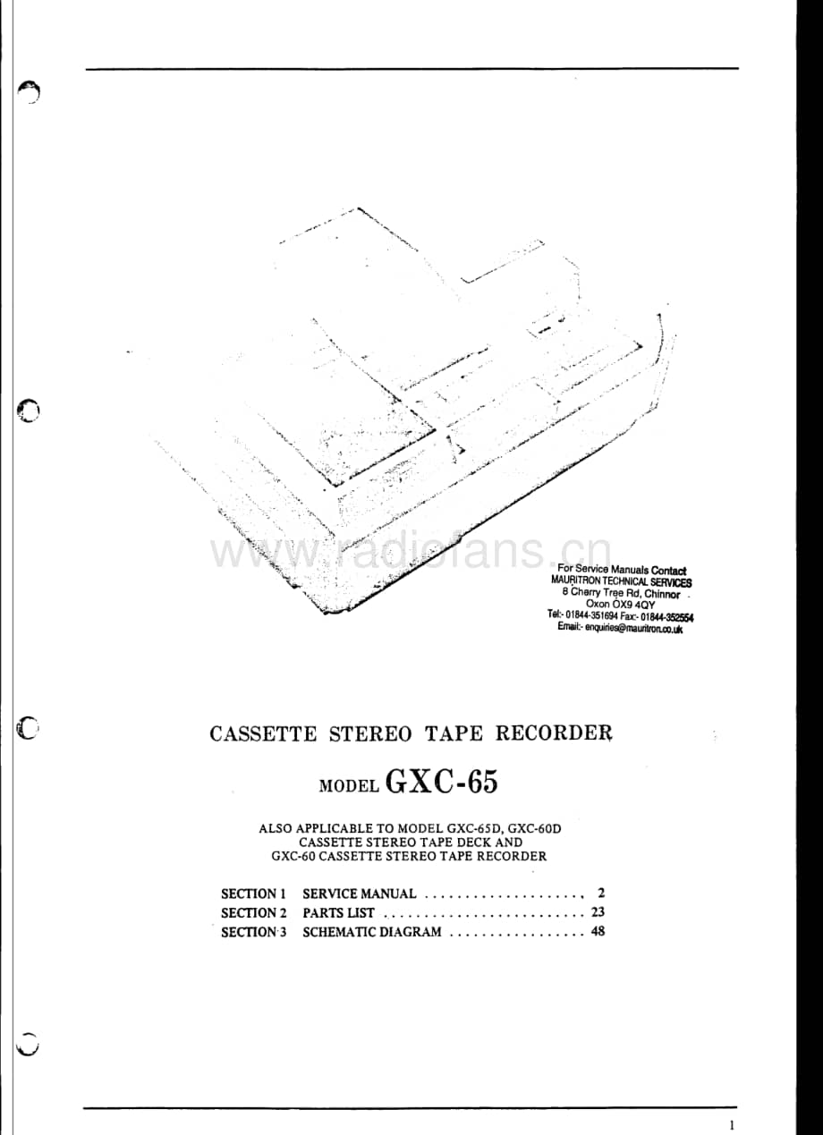 Akai-GXC60-tape-sm维修电路原理图.pdf_第3页