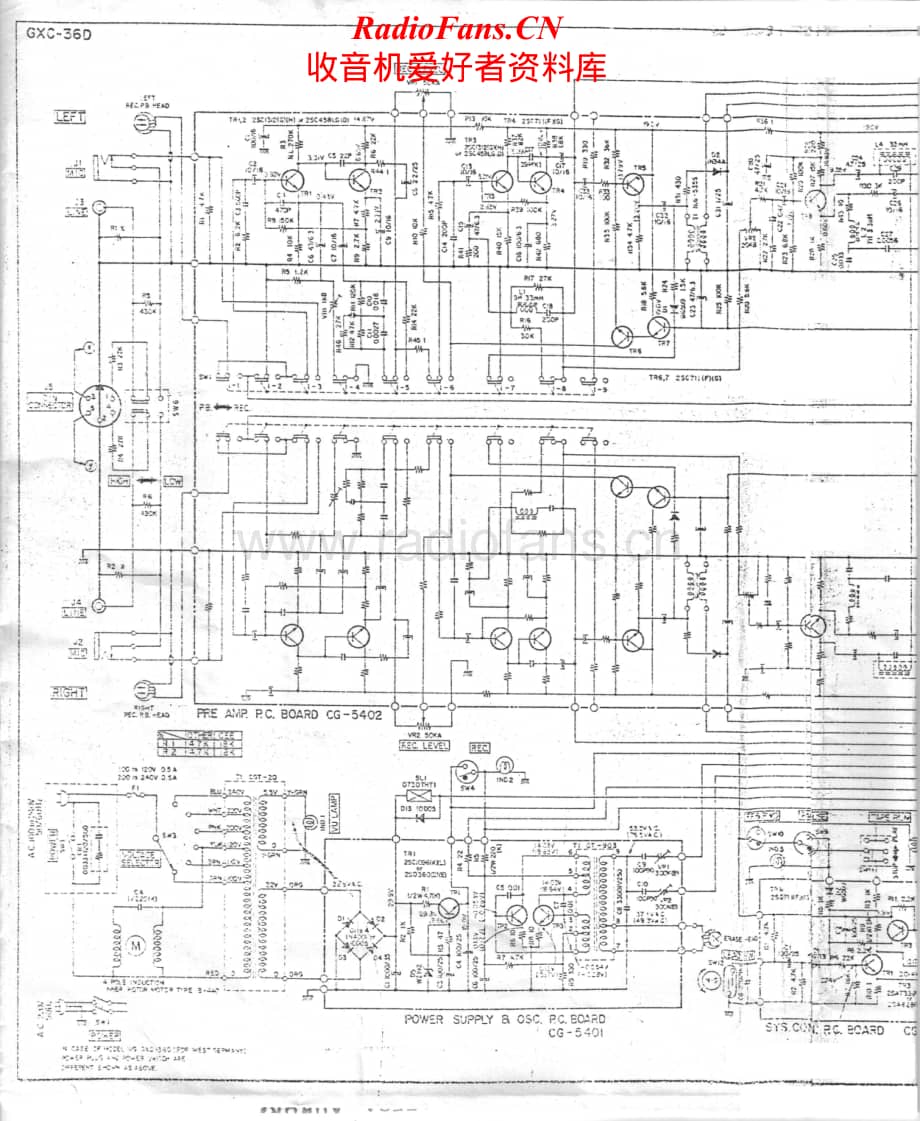 Akai-GXC36D-tape-sch维修电路原理图.pdf_第1页