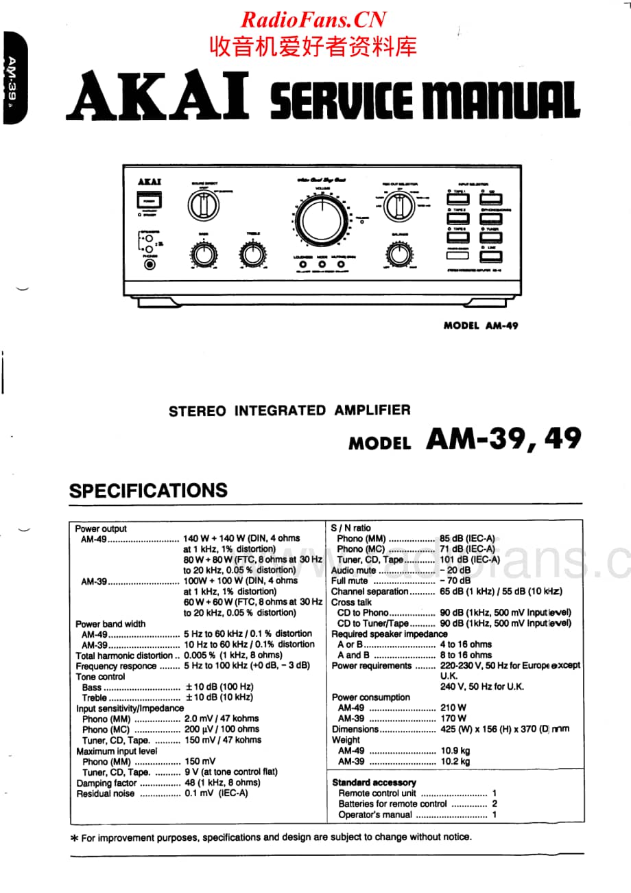 Akai-AM39-int-sm维修电路原理图.pdf_第1页