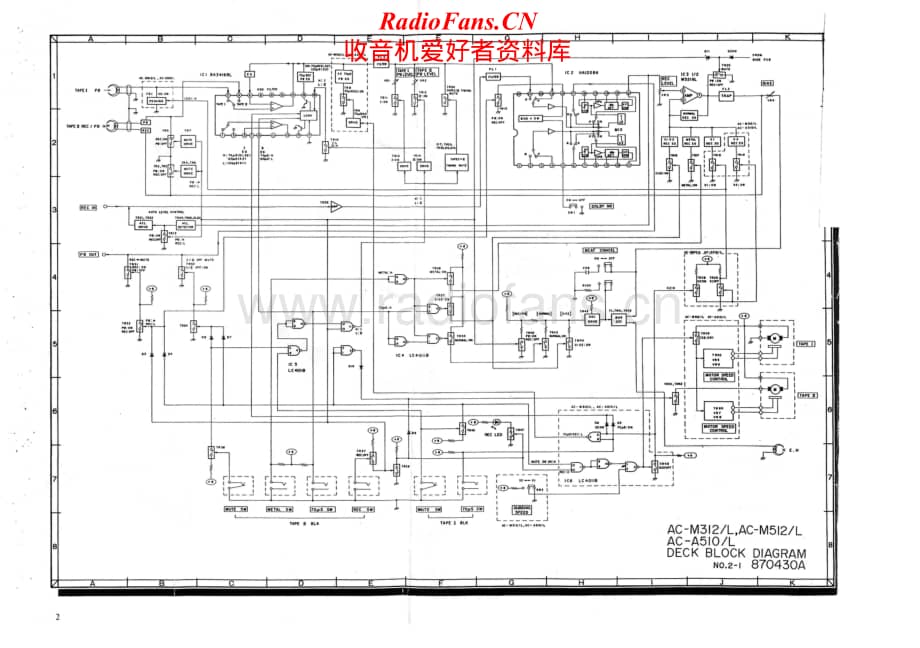 Akai-ACA510L-tape-sch维修电路原理图.pdf_第1页