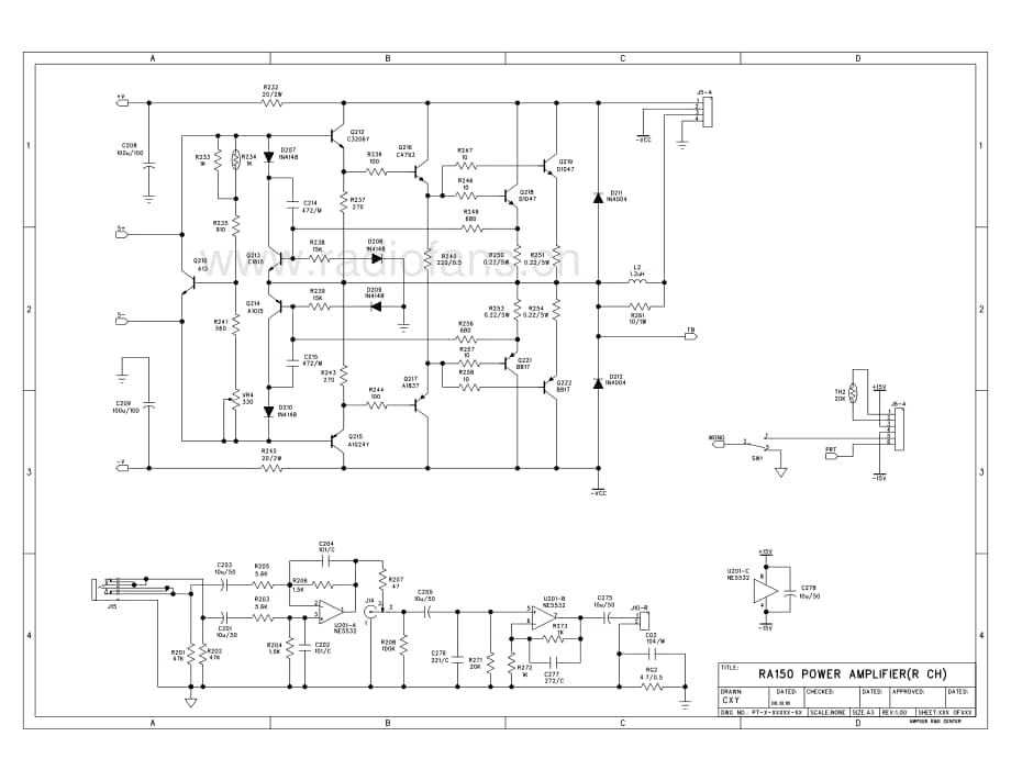 Alesis-RA150-pwr-sch维修电路原理图.pdf_第3页