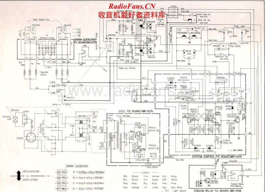 Akai-X201D-tape-sch维修电路原理图.pdf_第1页