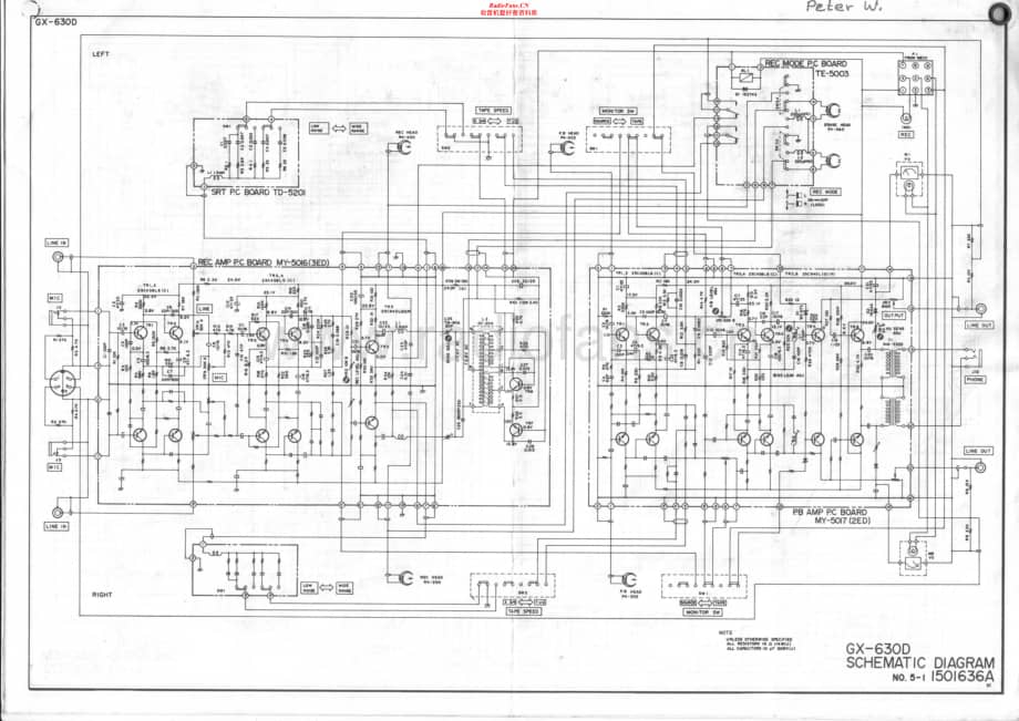 Akai-GX630D-tape-sch维修电路原理图.pdf_第1页