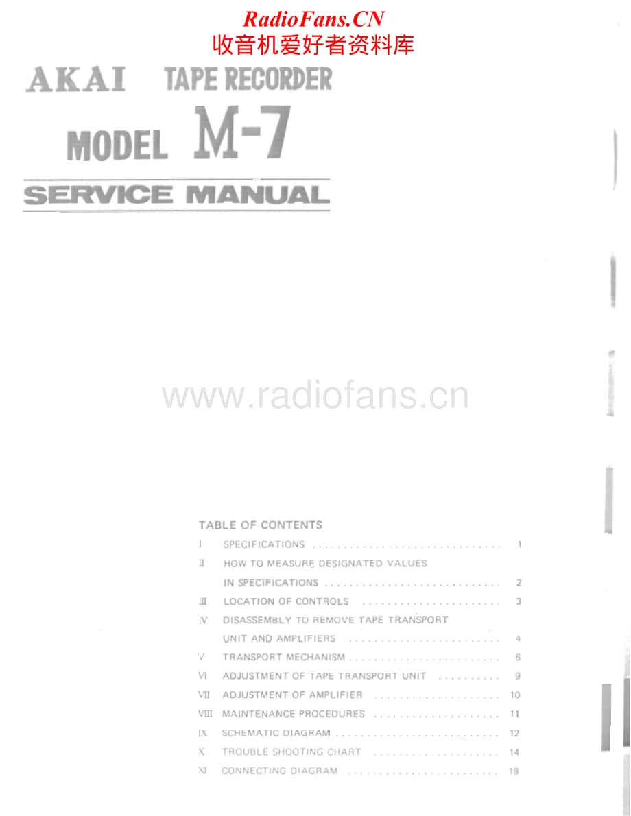 Akai-M7-tape-sm维修电路原理图.pdf_第1页